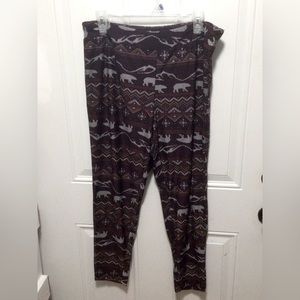 Terra & sky fitted leggings